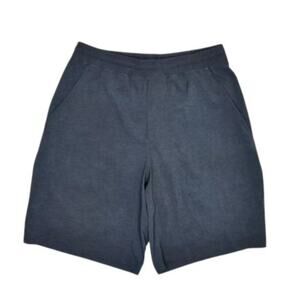 LULULEMON Sweat Shorts Men Sz S  Navy Blue Stretch Pockets Athletic Gym Pull On